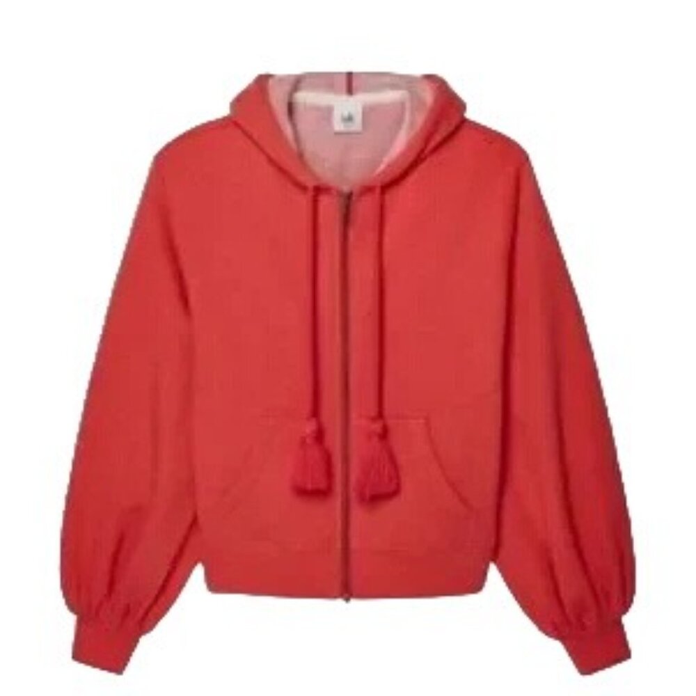 Cabi Tangerine Deluxe Full Zip Hoodie W's Small Balloon Sleeve Tassel 5657 - Picture 12 of 12